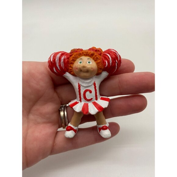 Vintage 1980s Cabbage Patch Kids Red Hair Cheerleader Girl Figurine - Retro Coll - Picture 6 of 7